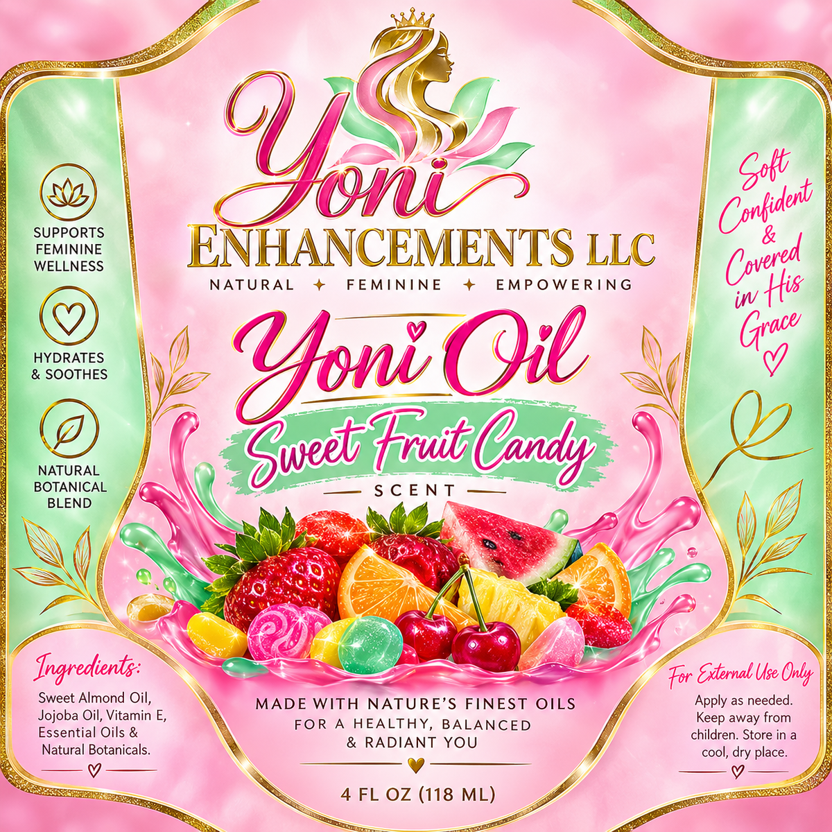Sweet Fruit Candy Yoni & Body Oil 4oz